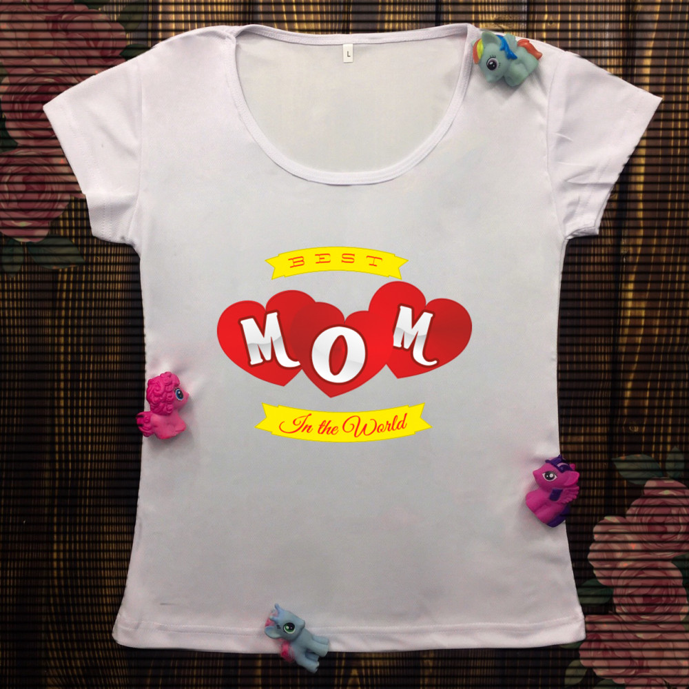 Жіноча футболка з принтом - Best Mom