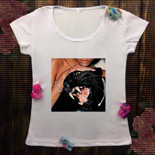 Жіноча футболка з принтом - Пантера 