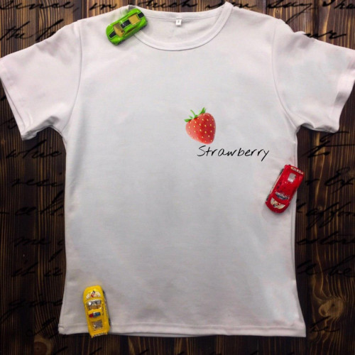 Чоловіча футболка з принтом - Strawberry