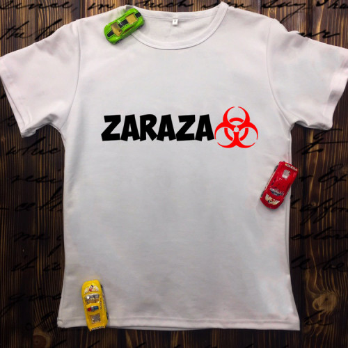 Чоловіча футболка з принтом - ZARAZA
