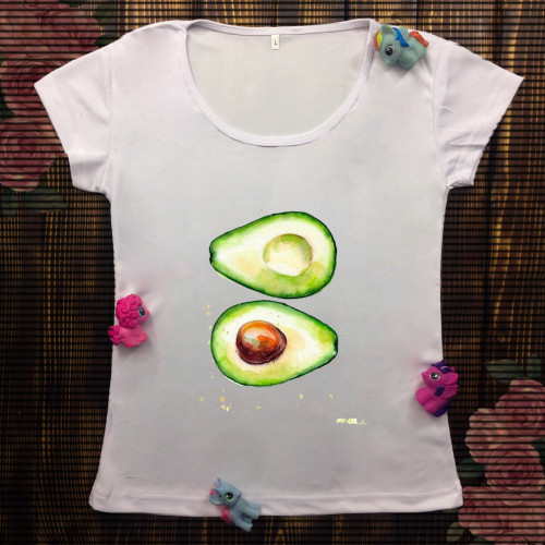 Жіноча футболка з принтом - Авокадо