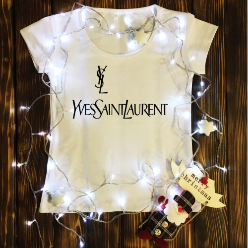 Жіноча футболка з принтом - YvesSaintLaurent