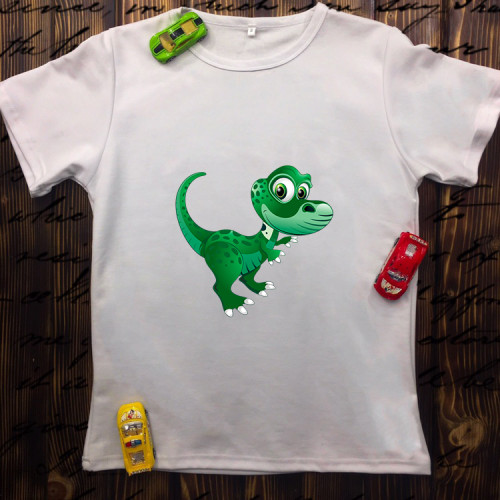Чоловіча футболка з принтом - Динозаврик