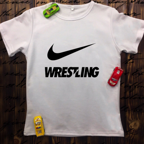 Чоловіча футболка з принтом - Wrestling