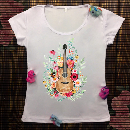 Жіноча футболка з принтом - Гітара