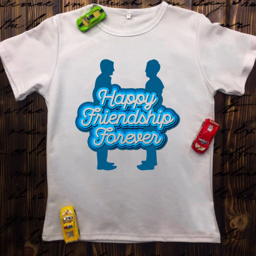 Чоловіча футболка з принтом - Happy Friendship Forever