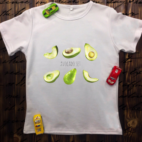 Чоловіча футболка з принтом - Avocado Set
