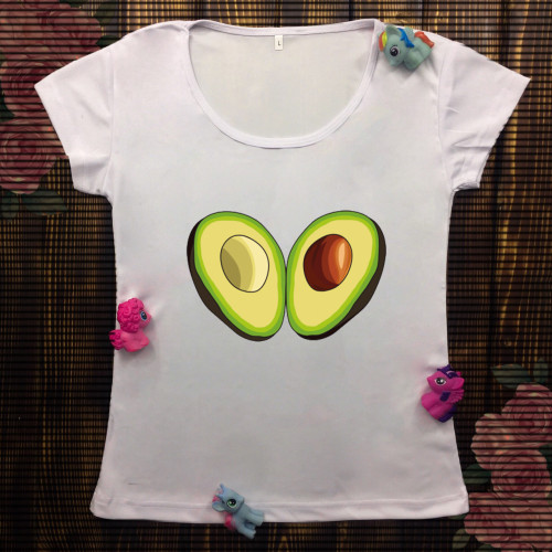 Жіноча футболка з принтом - Авокадо