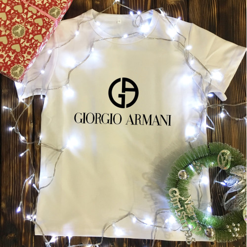 Чоловіча футболка з принтом - Giorgio Armani
