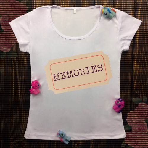 Жіноча футболка з принтом - Memories