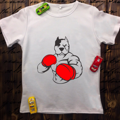 Чоловіча футболка з принтом - Бокс