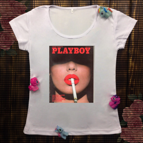 Жіноча футболка з принтом - Playboy