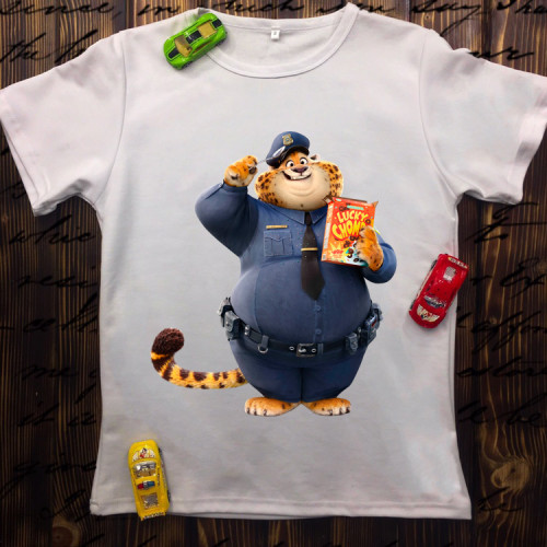Дитяча футболка з принтом - Звірополіс Кіт