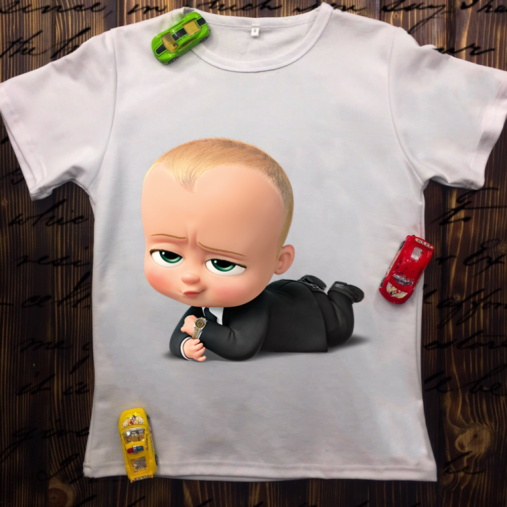 Дитяча футболка з принтом - Baby boss boy