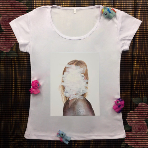 Жіноча футболка з принтом - No Face