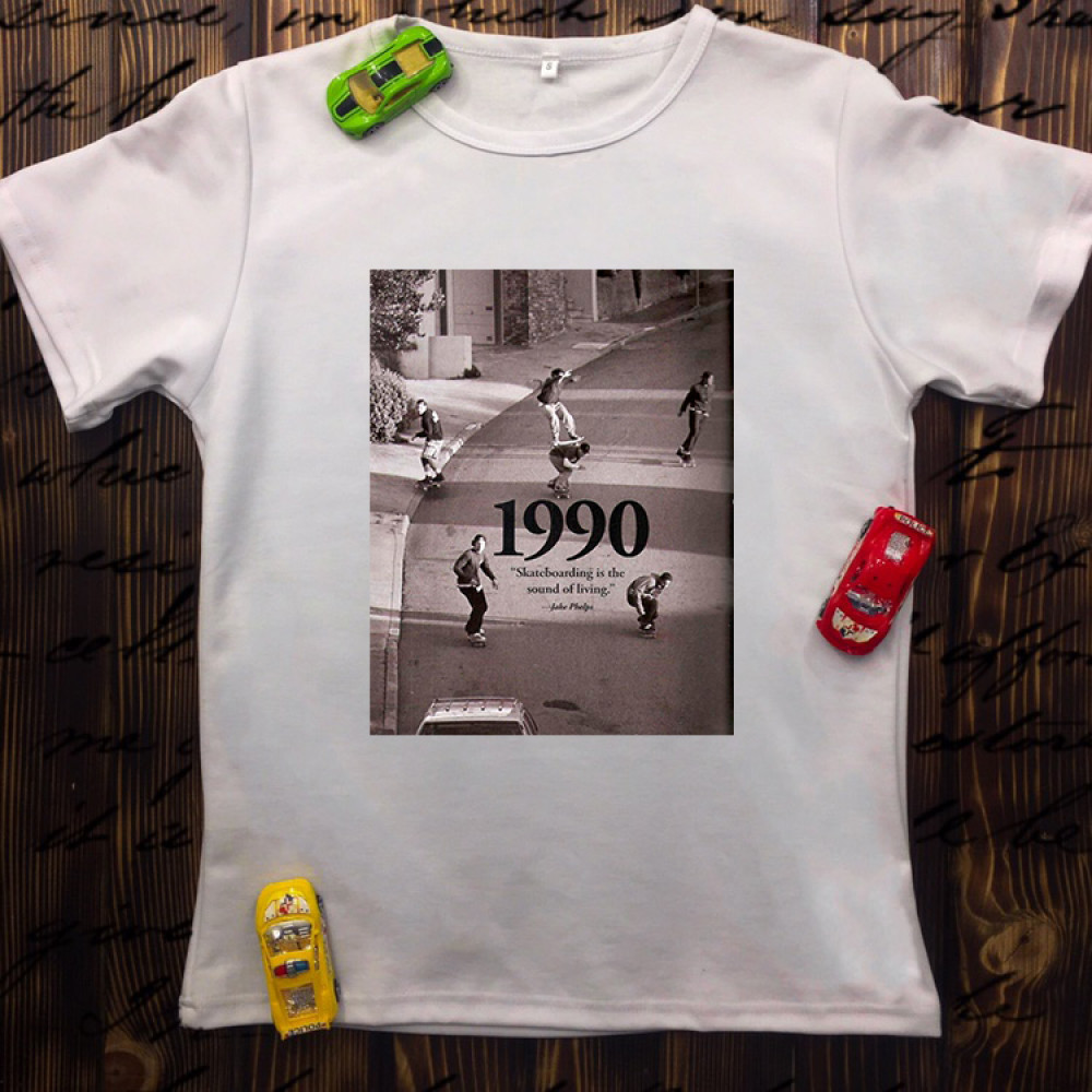 Чоловіча футболка з принтом - 1990 рік