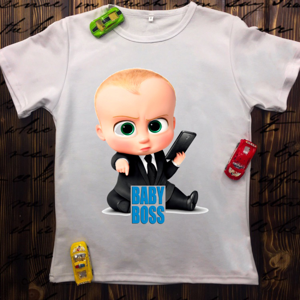 Дитяча футболка з принтом - Baby Boss