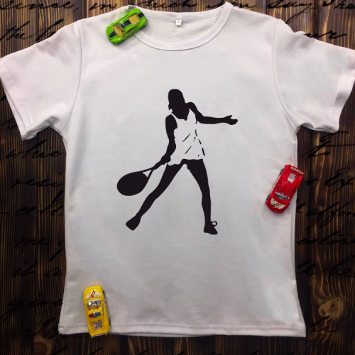 Чоловіча футболка з принтом - Теніс