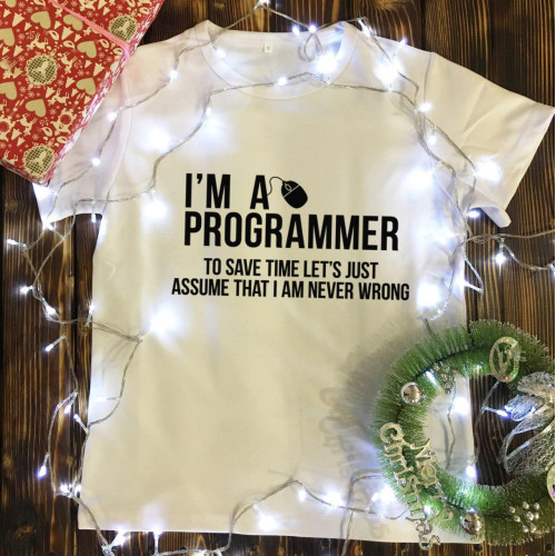 Чоловіча футболка з принтом - I & # 039; a programmer