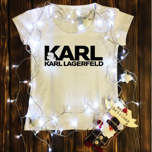 Жіноча футболка з принтом - Karl Lagerfeld