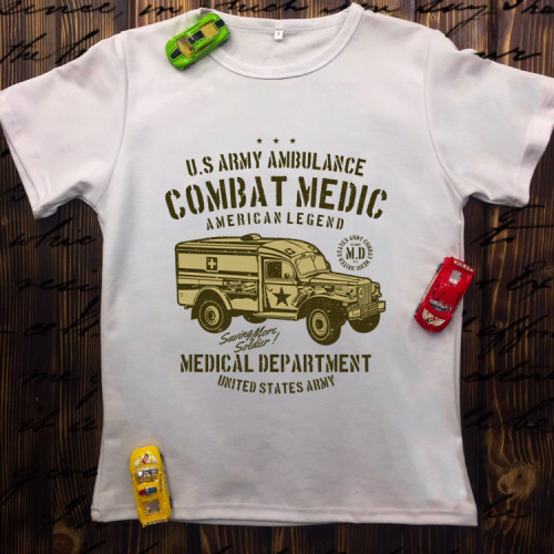 Чоловіча футболка з принтом - Combat medic