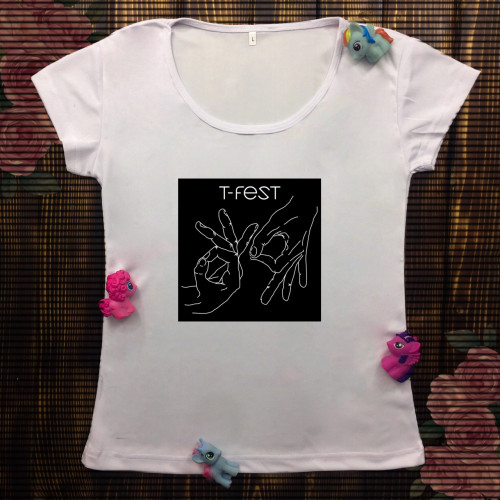 Жіноча футболка з принтом - T- Fest