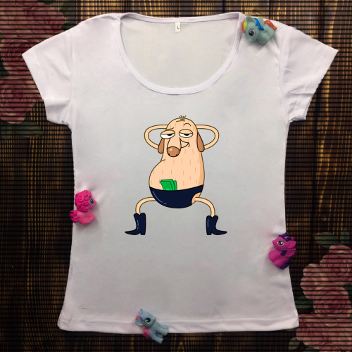 Жіноча футболка з принтом - Діггі стриптезер