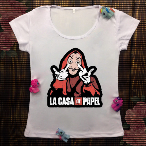 Жіноча футболка з принтом - La casa de papel