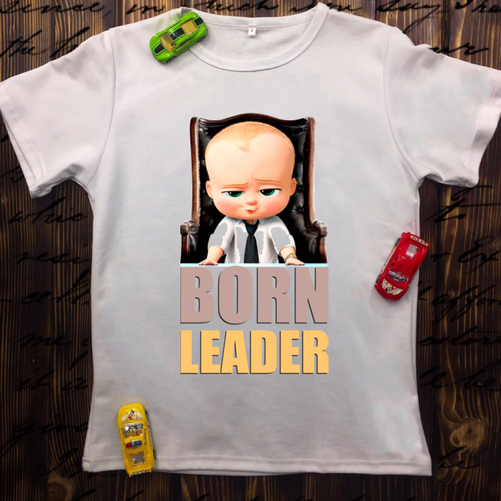 Дитяча футболка з принтом - Born Leader