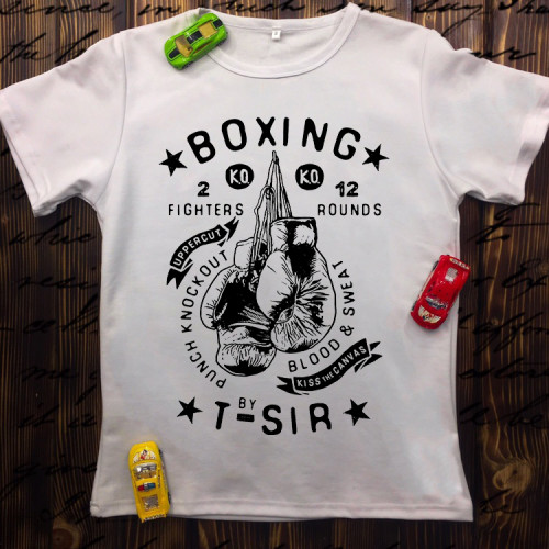 Чоловіча футболка з принтом - Boxing T-Sir