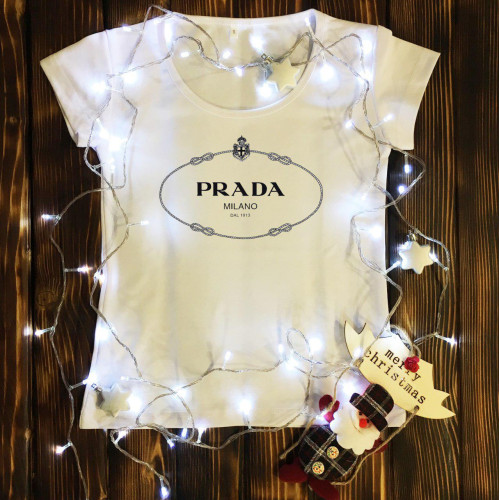 Жіноча футболка з принтом - Prada