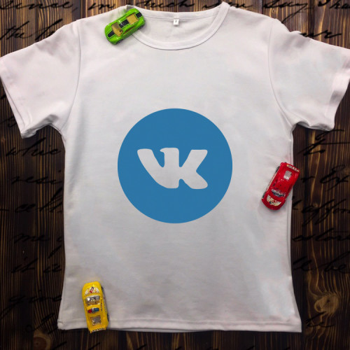 Чоловіча футболка з принтом - Вконтакті