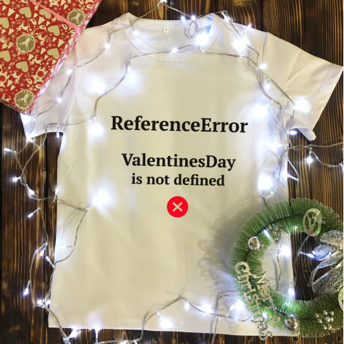 Чоловіча футболка з принтом - Error.ValentinesDay
