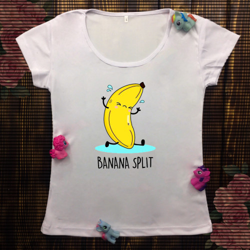 Жіноча футболка з принтом - Banana split
