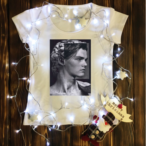 Жіноча футболка з принтом - Леонардо Ді Капріо