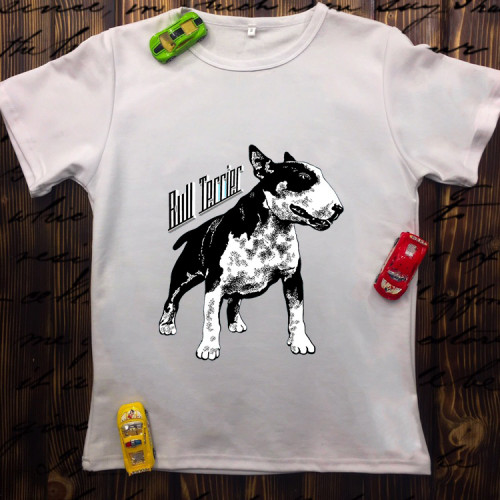 Чоловіча футболка з принтом - Bull Terrier