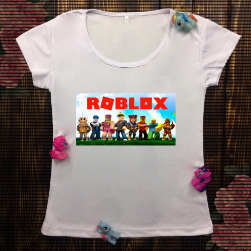 Жіноча футболка з принтом - Roblox Персонажі