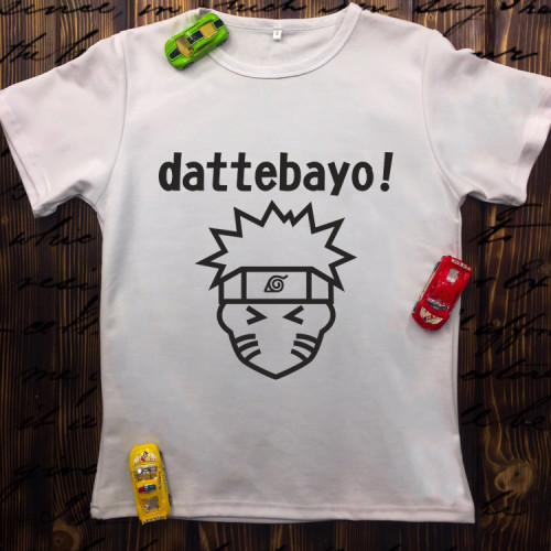 Чоловіча футболка з принтом - Naruto dattebayo