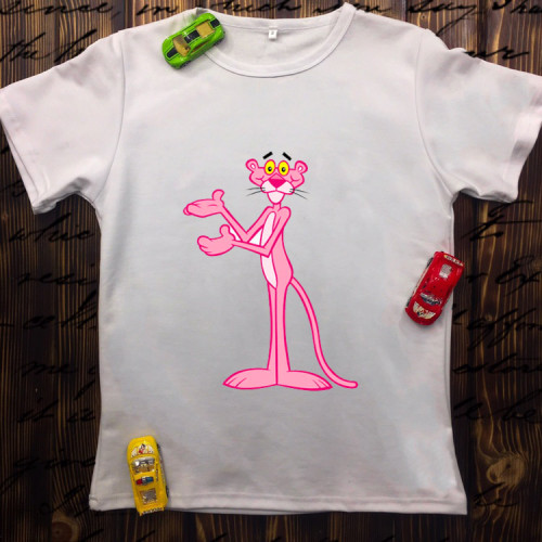 Чоловіча футболка з принтом - Pink Panther