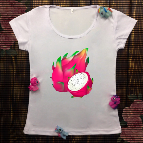 Жіноча футболка з принтом - Драконівські фрукт