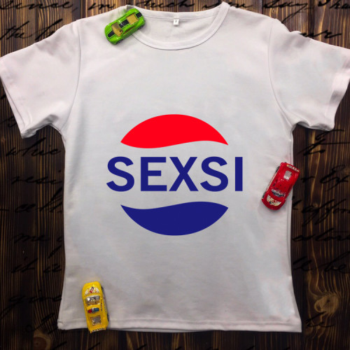Чоловіча футболка з принтом - SEXSI