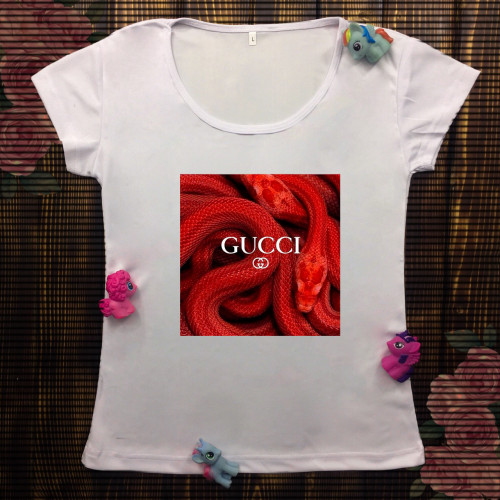 Жіноча футболка з принтом - Gucci