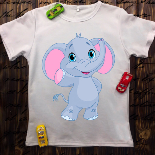 Дитяча футболка з принтом - Слон