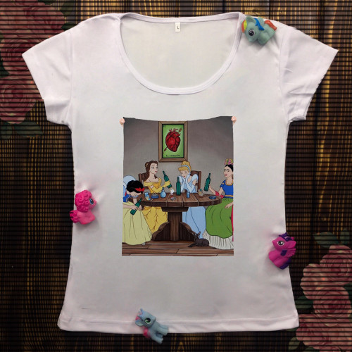 Жіноча футболка з принтом - Збори принцес 