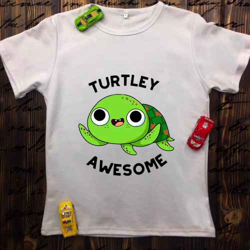 Чоловіча футболка з принтом - Turtley awesome