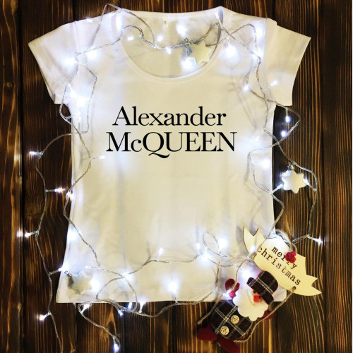 Жіноча футболка з принтом - Alexander McQueen