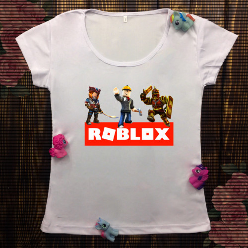 Жіноча футболка з принтом - Roblox Heroes