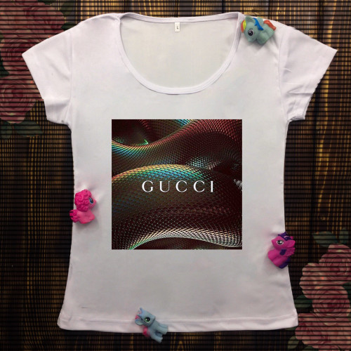 Жіноча футболка з принтом - Gucci