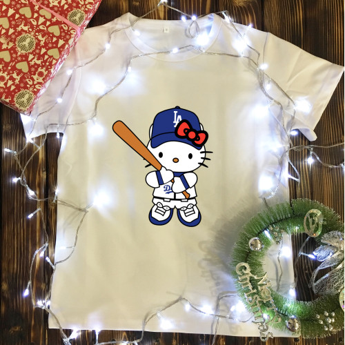 Чоловіча футболка з принтом - Хелоу Кітті-Бейсбол