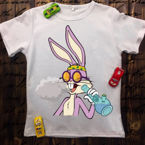 Чоловіча футболка з принтом - Bugs bunny hippie